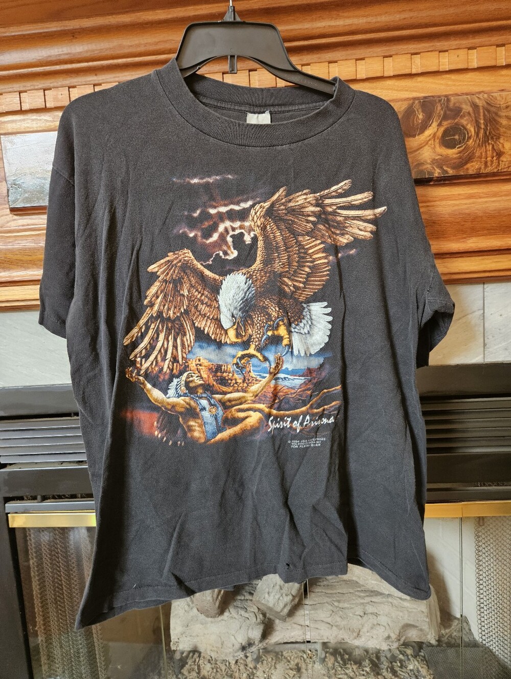 1994 Men's- Spirit of Arizona Eagle Graphic Artwork By Dave Gardner. Large. Rare